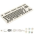 thumbnail image 3 of 87 Key Mechanical Keyboard DIY Kit, Switch Hot Swap 3000mAh Battery Custom Gaming Keyboard ABS Aluminum Alloy  For DIY White, 3 of 8