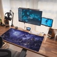 thumbnail image 7 of Night Purple Desk Mat Dark Academia Anime Computer Desk Keyboard Mat, 31.5 X 15.8 in Office Decor for Women Castle Aesthetics Mouse Pad XXL for Desktop Laptop Computer Mouse Gaming Pad, 7 of 7
