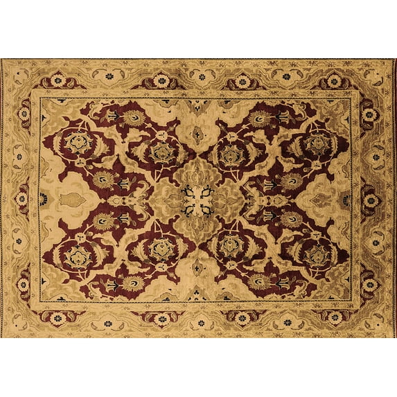 Ahgly Company Indoor Rectangle Oriental Brown Traditional Area Rugs, 3' x 5'