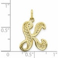 thumbnail image 3 of 10K Yellow Gold Initial K Pendant Made In United States 10c242/k, 3 of 5