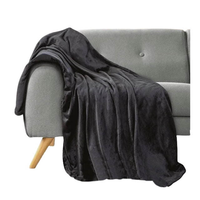 Frazada París Lisa Elegante Ultrasuave Negro Concord