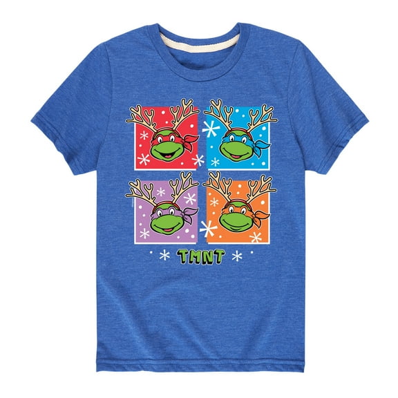 Teenage Muntant Ninja Turtle -  Reindeer Turtles - Toddler And Youth Short Sleeve Graphic T-Shirt