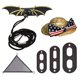 thumbnail image 1 of Conjunto de correa y chaleco para mascotas, alas de correa de lagarto con sombrero, hamaca, suministro de disfraces para mascotas, 1 of 5
