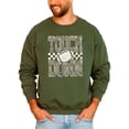 thumbnail image 2 of Camo Touchdown Sweatshirt for Men Women & Teens Trendy Football Game Day Crewneck Fan Gift Army Green Sweatshirt Adult Large, 2 of 7