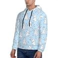 thumbnail image 3 of Salouo Rabbit And Bird Pattern Men's Fall Hoodie Sweatshirt,Sport Hoodie with Pockets for Men Pullover Casual Hooded Sweatshirt-XX-Large, 3 of 7