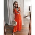 thumbnail image 2 of Vestido de Playa Maxi PRETTYGARDEN XL Naranja sin Mangas, 2 of 4