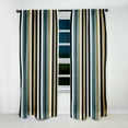 thumbnail image 2 of Designart "Classic Pinstripes In Green And Gold" Striped Green, Gold Curtain 1 Panel, 2 of 6