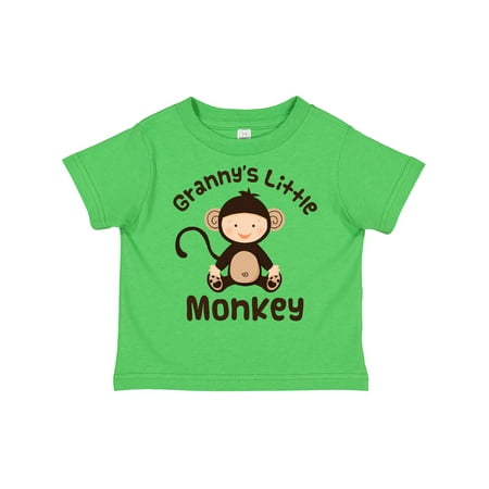 

Inktastic Granny s Little Monkey Gift Toddler Boy or Toddler Girl T-Shirt