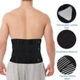 thumbnail image 5 of Faja lumbar ajustable y transpirable para hombres y mujeres, ideal para aliviar el dolor de espalda superior e inferior, sedentarismo, ciática, escoliosis y hernia discal. Ideal para el hogar, fitness, 5 of 5