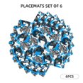 thumbnail image 3 of Placemats Set of 4 / 6, Sea Turtle Blue Placemats for Dining Table Indoor/Outdoors Heat Resistant Washable Placemats 18" x 12", 3 of 8
