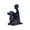 Black BY25090, variant on Yihuala Unique Sculpture Showcasing Emotional Connection of and Dog Resin Craft Figurine Ornament for Living Room Accent