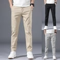 thumbnail image 6 of Fule Mens Slim FIT Stretch Chino Trousers Casual Flat Front Flex Classic Full Pants, 6 of 9