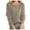 1-Brown, variant on Women's Stand Up Collar Striped Double Zip Sweater Sweater Jacket Tight Stretch Slimming Top