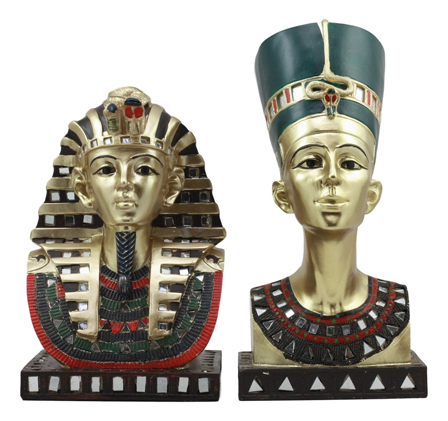 Ancient Egyptian Queen Nefertiti MINI Bust Statue Figurine Egypt Decor Crafts 