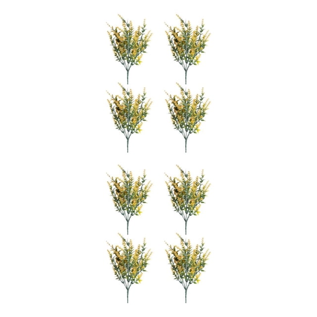 kurtrusly 4pcs Plastic Low Maintenance Artificial Flower Any Decor With Realistic Appearance Versatile Elegant yellow 2Set