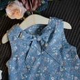 thumbnail image 2 of Kids Sets Baby Girls Summer Suits, Country Style Cotton Floral Patterns Short + Pant Girls Clothing, 2 of 5