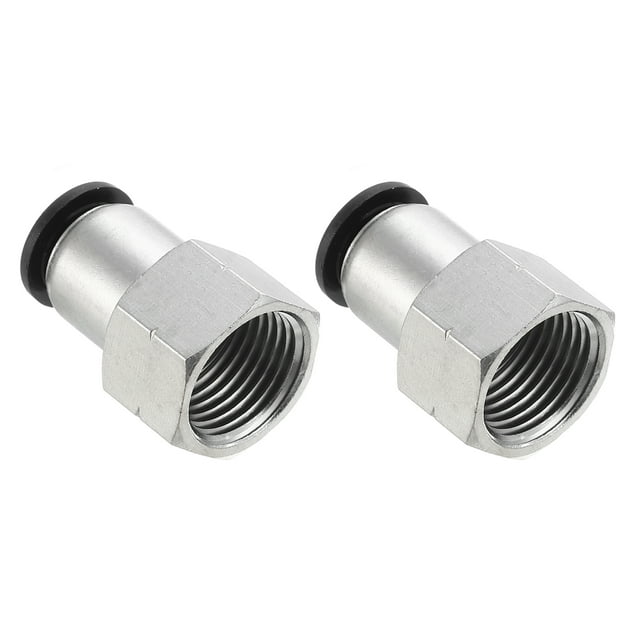 Unique Bargains 2 Pcs Tube OD 1/2 Pouce à Filetage Femelle NPT 1/2 Pouce pour Connecter les Raccords