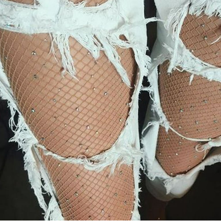 Thin Pantyhose White Fishnet Stockings Female High Tights Dress