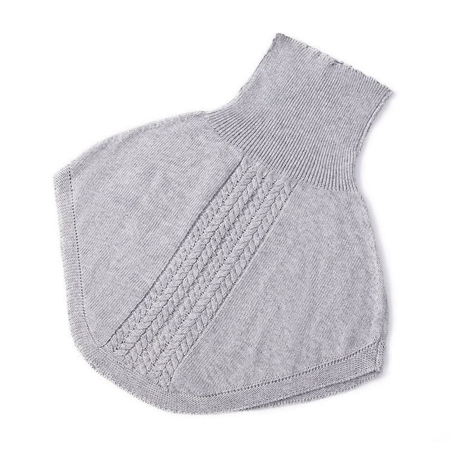 Faux Col Montant Doux et Chaud Détachable pour Hiver Foulard Col Roulé Demi-Col Roulé pour Hommes Femmes Protection contre le Froid Design Respirant Anti-Curl Couverture d'Épaule Polyvalente