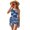 Sharks Blue, variant on Xixirimido Daisy Pink Gingham Check Print Girls One Piece Swimsuit with Adjustable Strap and Mesh Cover Up Skirt, One Shoulder Cute Bathing Suit Swimwear Set, Size 11-12 Years