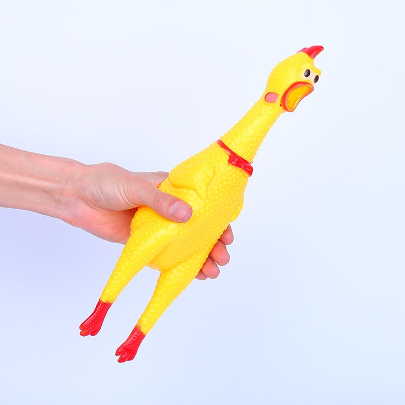 UEETEK Squeaky Plastic Squawking Chicken Toy for Party Fun