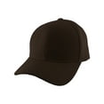 thumbnail image 1 of Blank Fitted Curved Cap Hat, Brown 7 1/8, 1 of 2