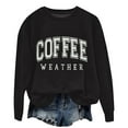 thumbnail image 6 of Clearance Oversized Sweatshirt for Women Coffee Weather Sweatshirt Women's Coffee Lover Trendy Shirt Cozy Season Sweatshirts Fall Crewneck Fleece Pullover Womens Long Sleeve Sweatshirt Casual, 6 of 6