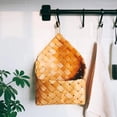 thumbnail image 4 of RGASUIJ Woven Storage Basket Wall Mounted Hanging Basket Wall Hanging Storage Organizer Entryway Mail Letter Holder Wall Decor For Bedroom Home Room Bedroom, 4 of 9