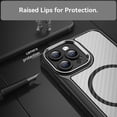 thumbnail image 6 of Case for iPhone 12 Pro,Full-Body Rugged Carbon Fibre Protective Clear Back Hybrid Magnetic with Wireless Charge Shockproof Protector Phone Case for iPhone 12 Pro,6.1 inch 2020 (Black), 6 of 18