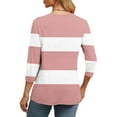 thumbnail image 5 of Fewfanhot Women's Tops Fall Fashion V Neck Business Casual Tunic Pullover Outfits, 5 of 9