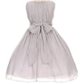 thumbnail image 2 of Big Girls' Elegant Yoryu Wrinkled Chiffon Summer Flowers Girls Dresses Black 14 G35G34, 2 of 3