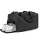 thumbnail image 3 of Bolsa de gimnasio pequeña para mujeres y hombres,bolsa de viaje para fin de semana, bolsa deportiva resistente al agua con compartimento para zapatos y bolsa de separación seca y húmeda (gris), 3 of 5