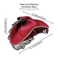 thumbnail image 7 of Slccxzc Non Woven Fabric Tricorn Pirate Hat Feather Lace Trim Adult Headwear, 7 of 7