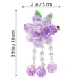thumbnail image 2 of QUMIIRITY 1Par Accesorio Para El Estilo Chino Con Clip De Flor Lavanda Y Borla, 2 of 7