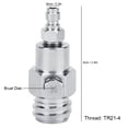thumbnail image 4 of Adaptador De Tanque CO2, Adaptador De Soda Resistente Al Desgaste Life Long Life Life Brass 8 Mm Cabeza Masculina Para Para Soda Club, 4 of 7