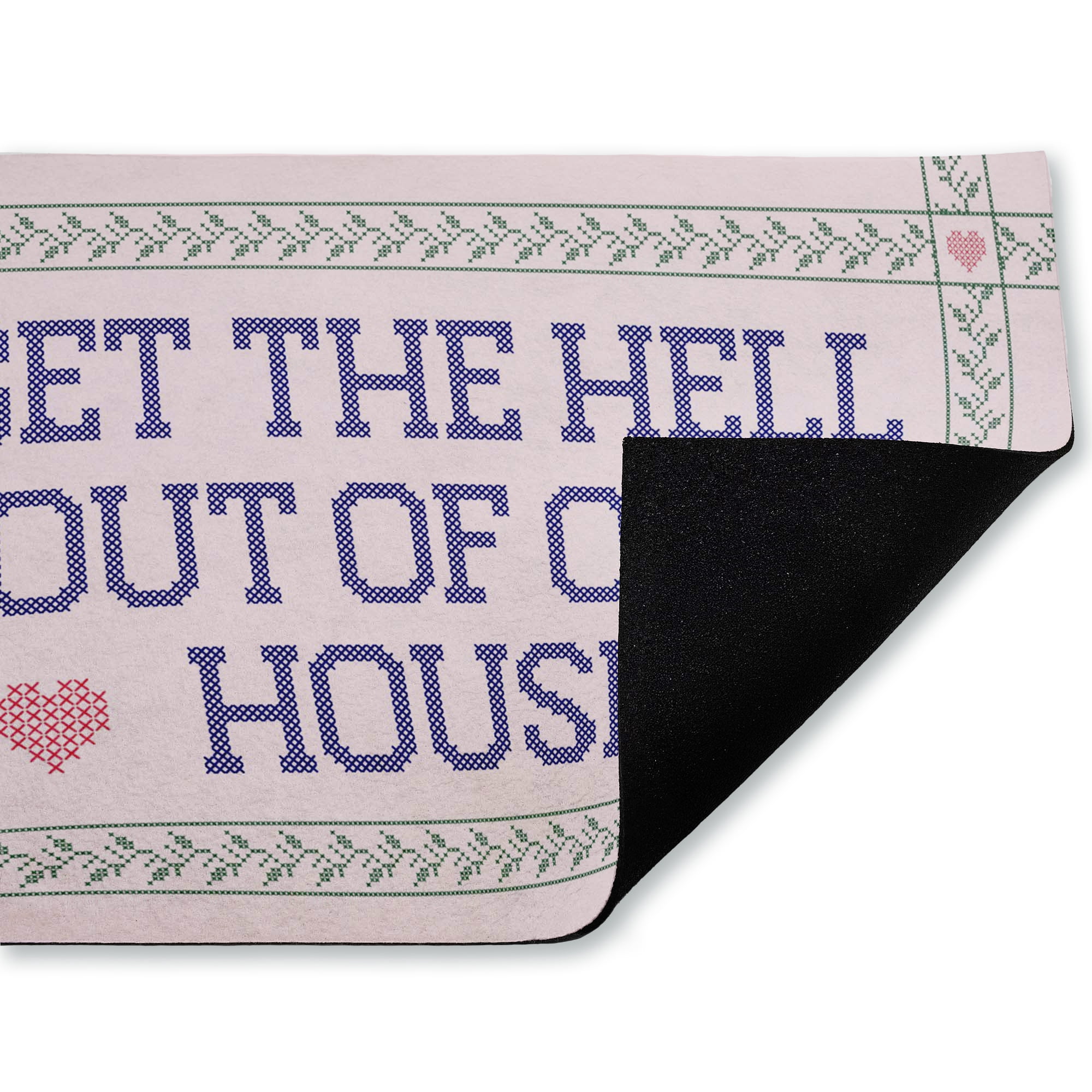 Stupell Industries Sassy Get Out Exit Warning Printed Outdoor Door Floor Mat, design by Lil' Rue