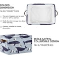 thumbnail image 2 of Coolnut Cute Wild Whale Foldable Storage Basket for Shelves, Collapsible Sturdy Storage Bin with Handles, Canvas Storage Cube for Organizing Closet 2PCS Decor Gifts, 2 of 7