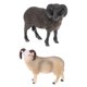 thumbnail image 1 of Modelo de Animal de granja de juguete perfecl oveja simulación 2 Piezas decoración escritorio, 1 of 8