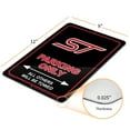 thumbnail image 2 of iPick Image for Ford ST 12" x 9" Parking Only Sign in Black Glassy Aluminum, Official Licensed, 2 of 4