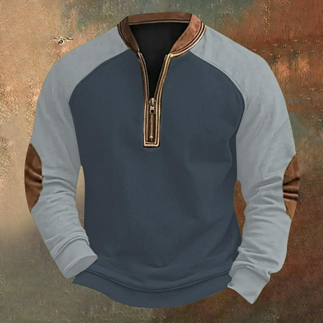 pstuiky camisas de manga larga para hombre, Sudadera con capucha y cuello redondo para hombre, estampado, manga larga Tops casuales para hombres xxl