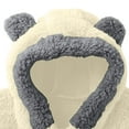 thumbnail image 6 of breaise Newborn Baby Bear Outfit With Fold-Over Mittens and Footies Girls Boys Winter Fleece Clothes Hooded Romper Snowsuit, 6 of 9