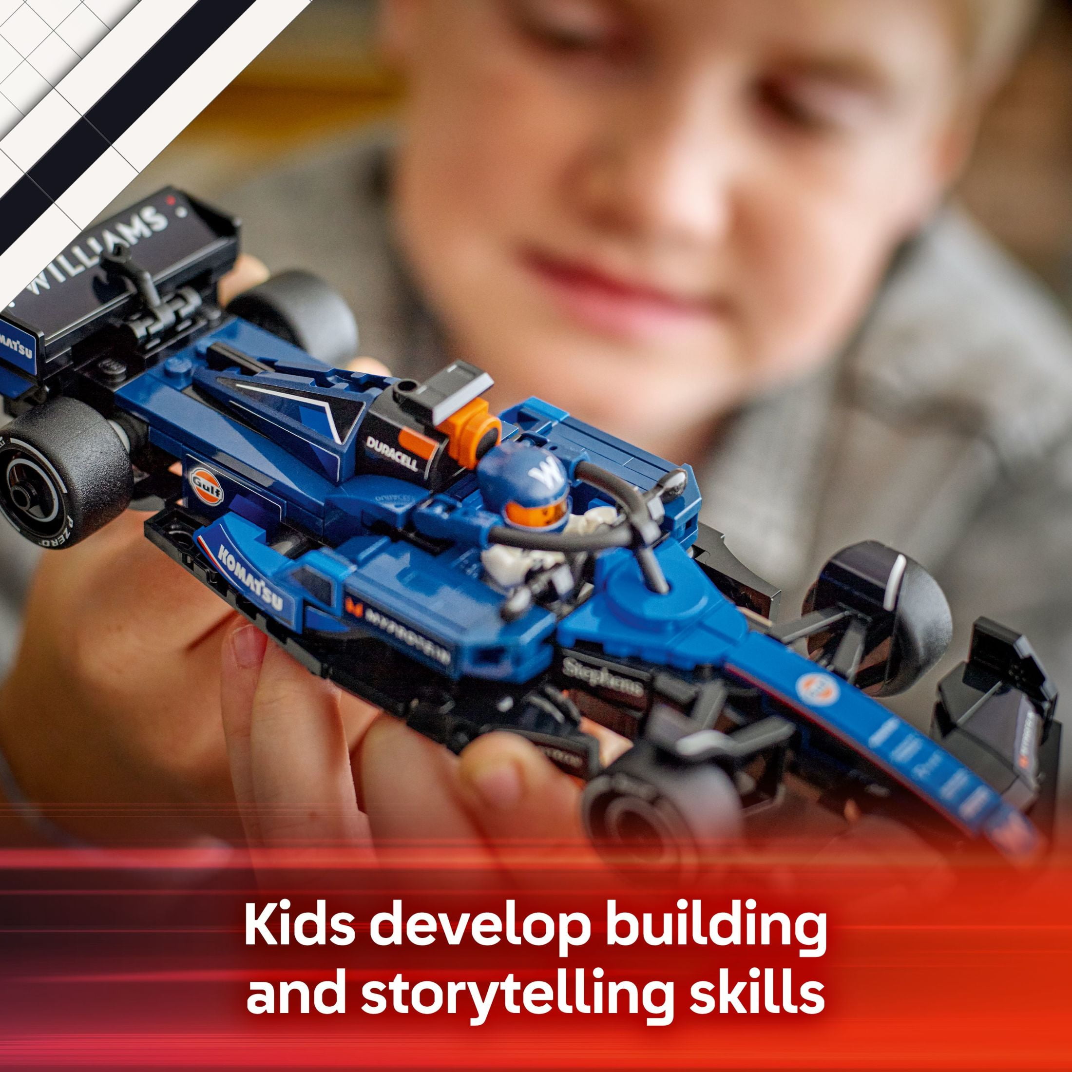 LEGO Speed Champions Williams Racing FW46 F1 Race Car Toys - Building Set For Kids, Boys & Girls, Ages 10+ - Toy Cars for F1 Fans - Gift Ideas for Birthdays - 77249