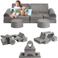 thumbnail image 4 of GarveeHome - Sofá Modular de Juego para niños, 15 Piezas para Sala de Juegos, sofá de Piso para niños y niñas, sofá de Pepita para niños, sofá de Juego Creativo para niños, 4 of 7