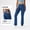 Smalt, variant on New high-elastic yoga denim bell-bottom pants for women, slimming and butt-lifting, with zipper pockets, suitable for fitness and casual wear