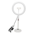 thumbnail image 2 of LED Ring Light, Brightness Adjustable 3 Color Temperature Ring Light 10inch Height Adjustable RGB USB Interface  For Selfie For Party, 2 of 8