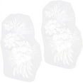 thumbnail image 6 of 2Pcs 3D Leaf Flower Lace Appliques Black Floral Leaves Embroidered Bridal Lace Sew on Applique Patches for Wedding Gown Bridal Dress Decor Clothing Sewing DIY Crafts, 6 of 9