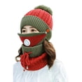 thumbnail image 2 of Steger Winter Women Beanie Hat Scarf and Gloves Sets Girls Classic Knit Warm Chunky Cable Cap, 2 of 8