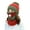 3Pcs/Set Brick Red, variant on Ludlz 3PCS Women Winter Thickened Knitted Beanie Cap Hat Scarf Face Cover Set for Birthday Christmas New Year Valentine Gift