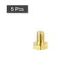 thumbnail image 3 of Unique Bargains Brass Hex Bolts, M4x6mm 5 Pack Fully Thread Grade 4.8 Machine Screws, 3 of 4