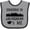 Heather and Black, variant on Inktastic Las Vegas Nevada Someone Loves Me Skyline Boys or Girls Baby Bib